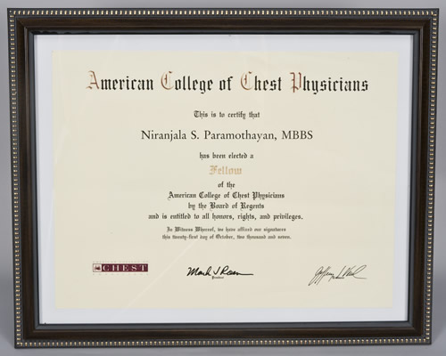 Fellow of The American College of Chest Physicians